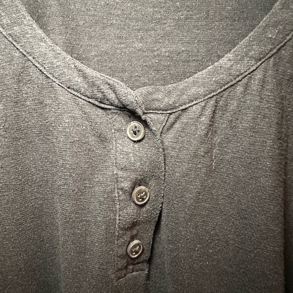 Madewell black henley short sleeve top size XXL - Picture 2 of 9
